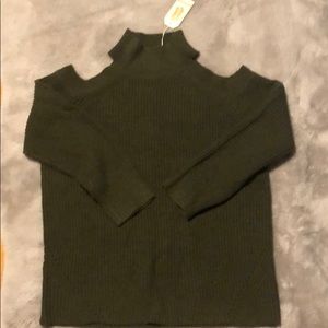 NWT Mudpie Sweater with cutout shoulders